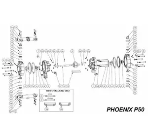 Нижні ущільнювальне кільце, FPM, PHOENIX P50