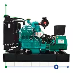 Промисловий дизельний генератор XHYC-50GF з ATS, двигун Cummins 50kVA, 50kW, 380V/50HZ відкритого типу