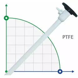 1500 мм, PTFE насосна частина (труба) до бочкового насоса