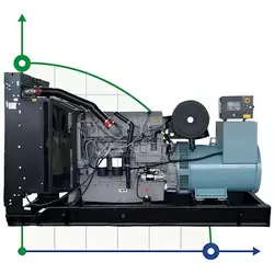 Промисловий дизельний генератор XHYP-240GF з ATS, двигун Perkins 350kVA, 240kW, 380V/50HZ відкритого типу