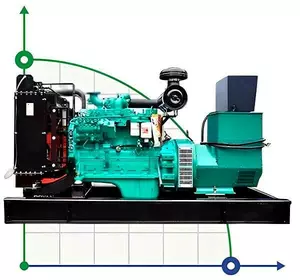 Промисловий дизельний генератор XHYC-120GF з ATS, двигун Cummins 125kVA, 120kW, 380V/50HZ відкритого типу