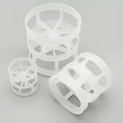 Пластикові кільця Палля, PP, 50x50x1,5 мм, Plastic Pall Ring