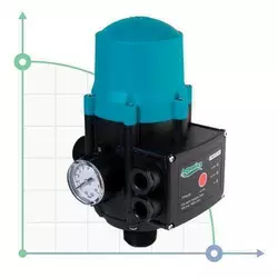 Контроллер тиску електр 1.1кВт Ø1 дюйм (авт. пошук води) + рег тиску увімк 1.5-3.0 bar Aquatica