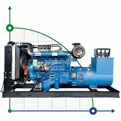 Промисловий дизельний генератор XHY-R120GF з ATS, двигун Ricardo 150kVA, 120kW, 380V/50HZ відкритого типу