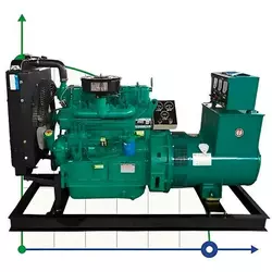 Промисловий дизельний генератор XHY-R20GF з ATS, двигун Ricardo 30kVA, 20kW, 380V/50HZ відкритого типу
