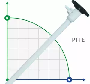 1500 мм, PTFE, HP насосна частина (труба) до бочкового насоса