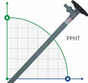1200 мм, PP, HP насосна частина (труба) до бочкового насоса