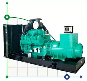 Промисловий дизельний генератор XHYC-800GF з ATS, двигун Cummins 1000kVA, 800kW, 380V/50HZ відкритого типу