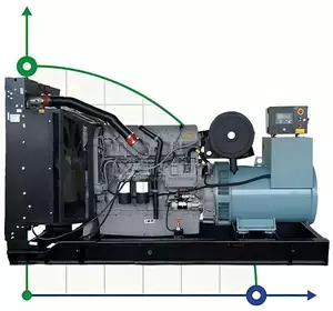 Промисловий дизельний генератор XHYP-240GF з ATS, двигун Perkins 350kVA, 240kW, 380V/50HZ відкритого типу