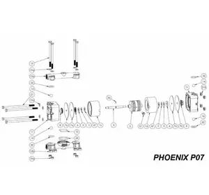 Нижні ущільнювальне кільце, PTFE, PHOENIX P07