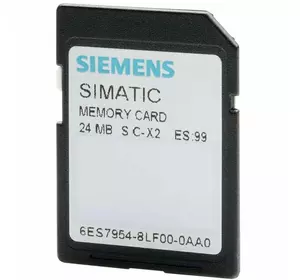 6ES7954-8LF03-0AA0, SIMATIC S7, карта пам'яті для S7-1X00 CPU/SINAMICS, 3,3 В FLASH, 24 Мбайта