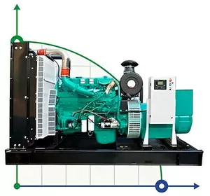 Промисловий дизельний генератор XHYC-250GF з ATS, двигун Cummins 300kVA, 250kW, 380V/50HZ відкритого типу