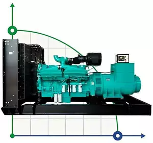 Промисловий дизельний генератор XHYC-1000GF з ATS, двигун Cummins 1250kVA, 1000kW, 380V/50HZ відкритого типу