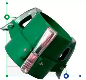 Муфта для 114 дюйми мм ПВХ труби-Ø110 зовнішнє різьблення (темно-зелена)