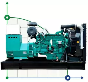 Промисловий дизельний генератор XHYV-280GF з ATS, двигун Volvo 350kVA, 280kW, 380V/50HZ відкритого типу