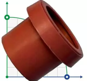 Муфта для 110 мм ПВХ труби-Ø110 внутрішнє різьблення (коричнева)