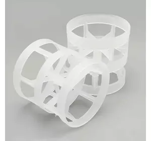 Пластикові кільця Палля, PP, 38x38x1,2 мм, Plastic Pall Ring